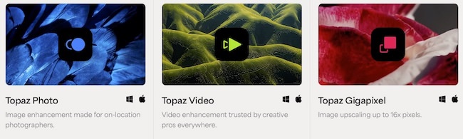 Les logiciels Topaz Labs